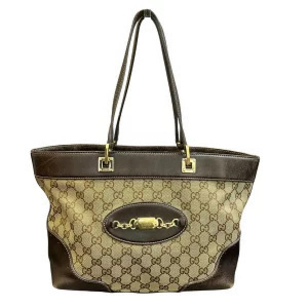 Gucci GG Canvas Horsebit Tote Bag